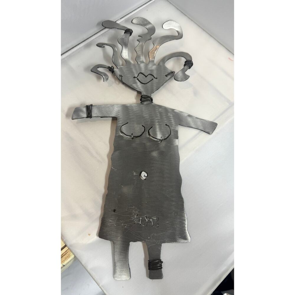 Metal‎ Wall Sculpture Handmade, folk art, garden femine energy 16"